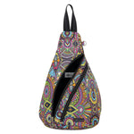 Sakroots On The Go Sling Backpack - EcoTwill - Rainbow Wanderlust