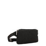 The Sak Caraway Small Belt Bag - Hand Crochet - Black