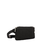The Sak Caraway Small Belt Bag - Hand Crochet - Black