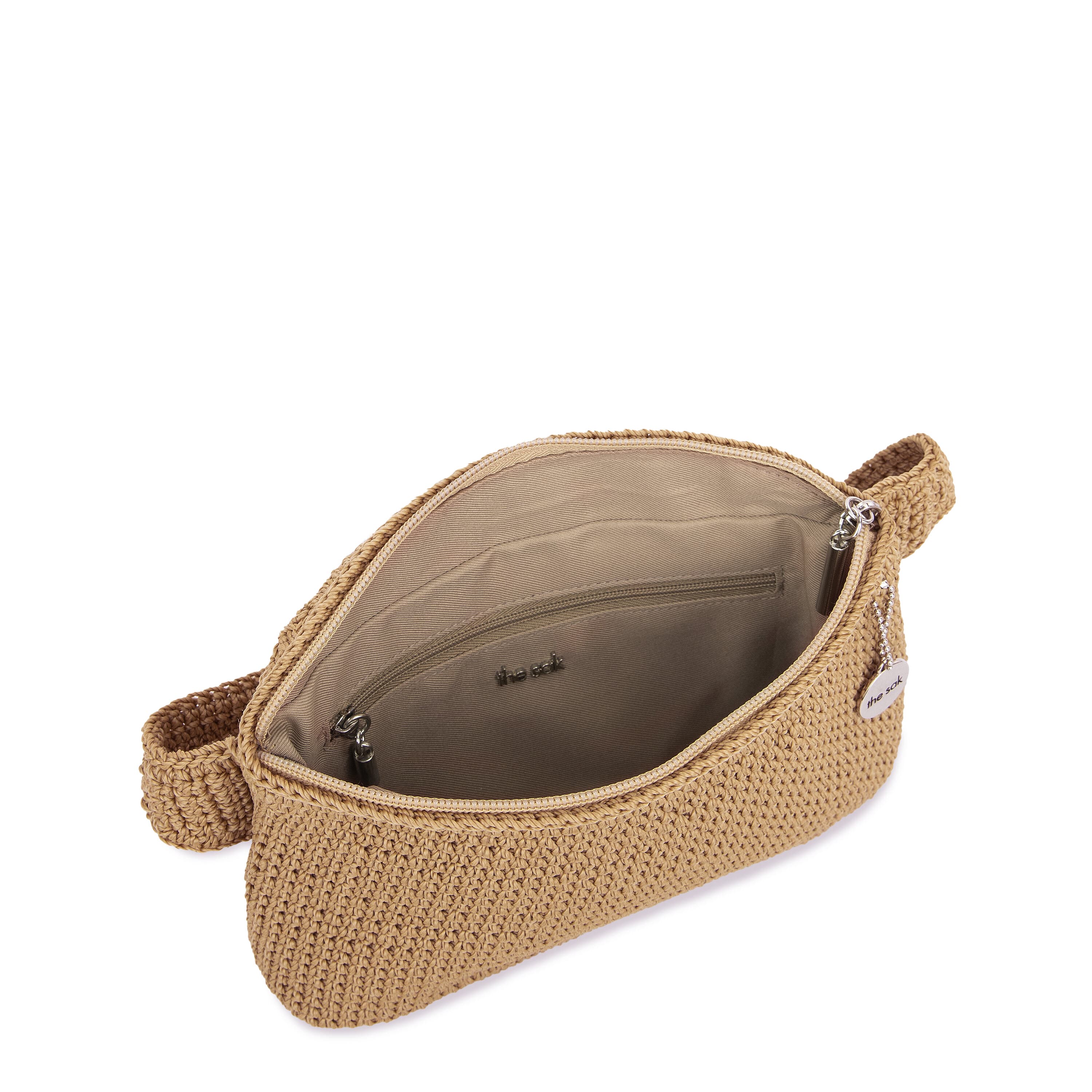 The Sak Caraway Small Belt Bag - Hand Crochet - Bamboo