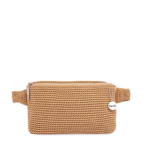 The Sak Caraway Small Belt Bag - Hand Crochet - Bamboo