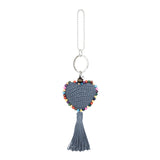 The Sak Yarnicharmz Dangle - Hand Crochet - Maritime Heart