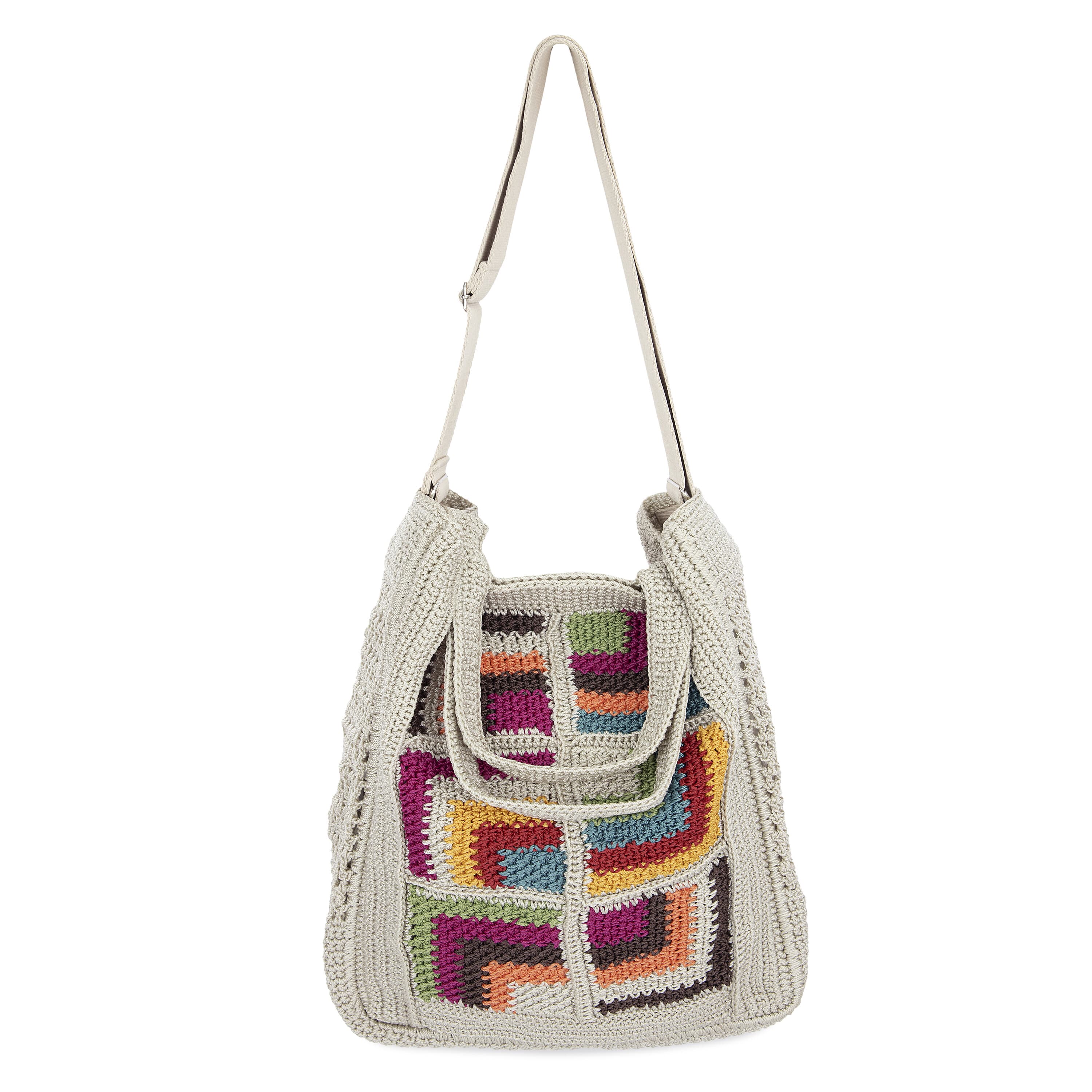 The Sak Lanie Market Tote - Hand Crochet - Multi Geo