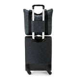 Sakroots On The Go 21" Spinner Luggage Bundle - EcoTwill - Black Rainbow Spirit Desert