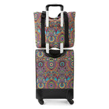 Sakroots On The Go 21" Spinner Luggage Bundle - EcoTwill - Rainbow Wanderlust