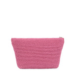 The Sak Essential Pouch - Hand Crochet - Tulip Pink Heart