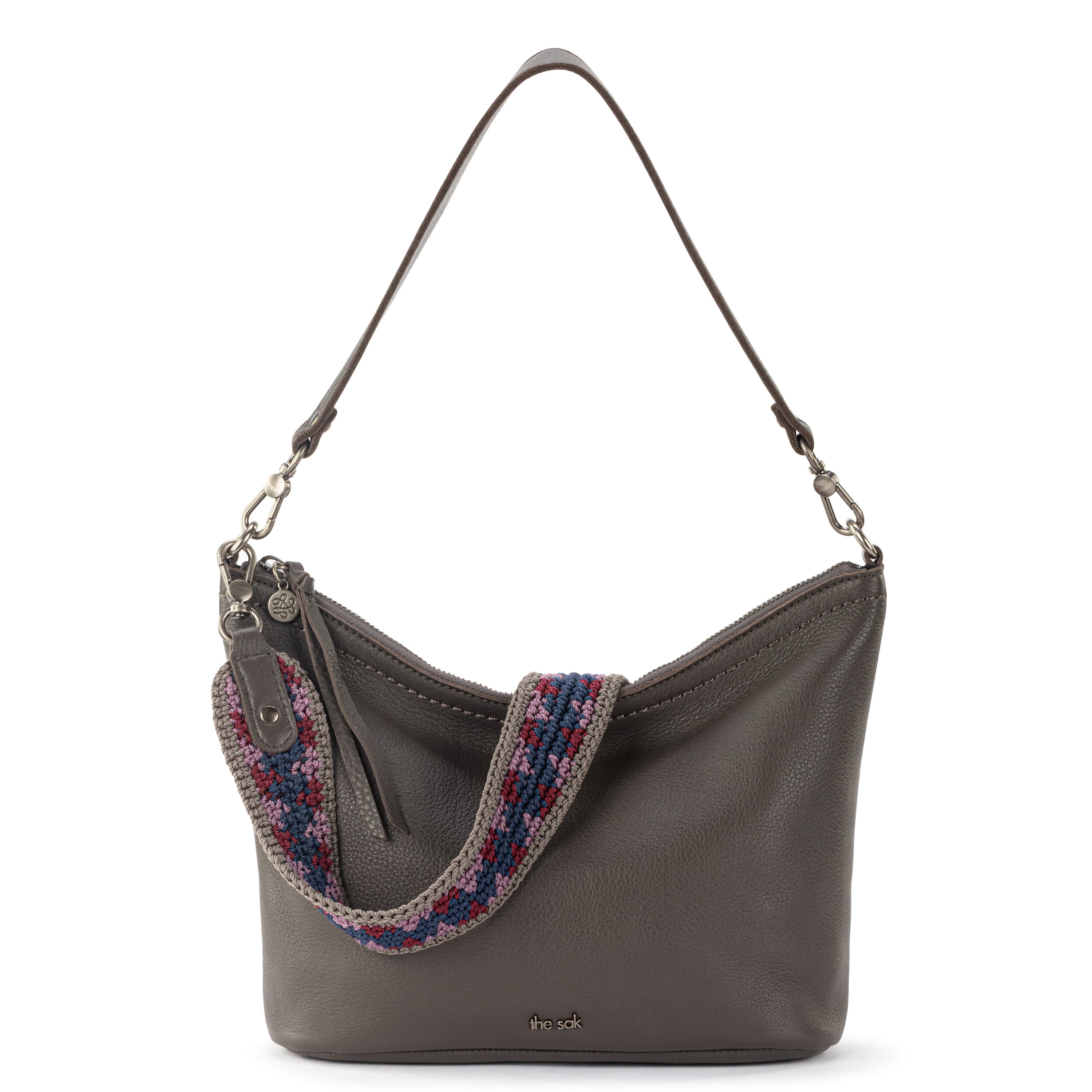 The Sak Jasmine Small Hobo - Leather - Slate