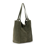The Sak Los Feliz Tall Tote - Leather - Moss Suede