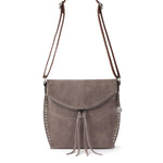 The Sak Silverlake Flap Crossbody - Leather - Mushroom Suede