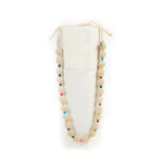 The Sak Drea Crochet Bead Necklace - Hand Crochet - Ecru Multi Beads