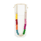 The Sak Drea Crochet Bead Necklace - Hand Crochet - Beach Stripe
