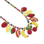 The Sak Clara Charm Necklace - Hand Crochet - Fruits