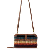 The Sak Iris Smartphone Wallet - Hand Crochet - Woodland Stripe