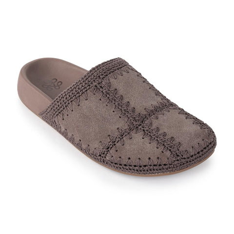 The Sak Bolinas Clog - Leather - Mushroom Suede Patch