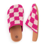 The Sak Bolinas Clog - Kids - Hand Crochet - Pink Check