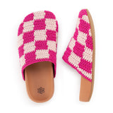 The Sak Bolinas Clog - Kids - Hand Crochet - Pink Check
