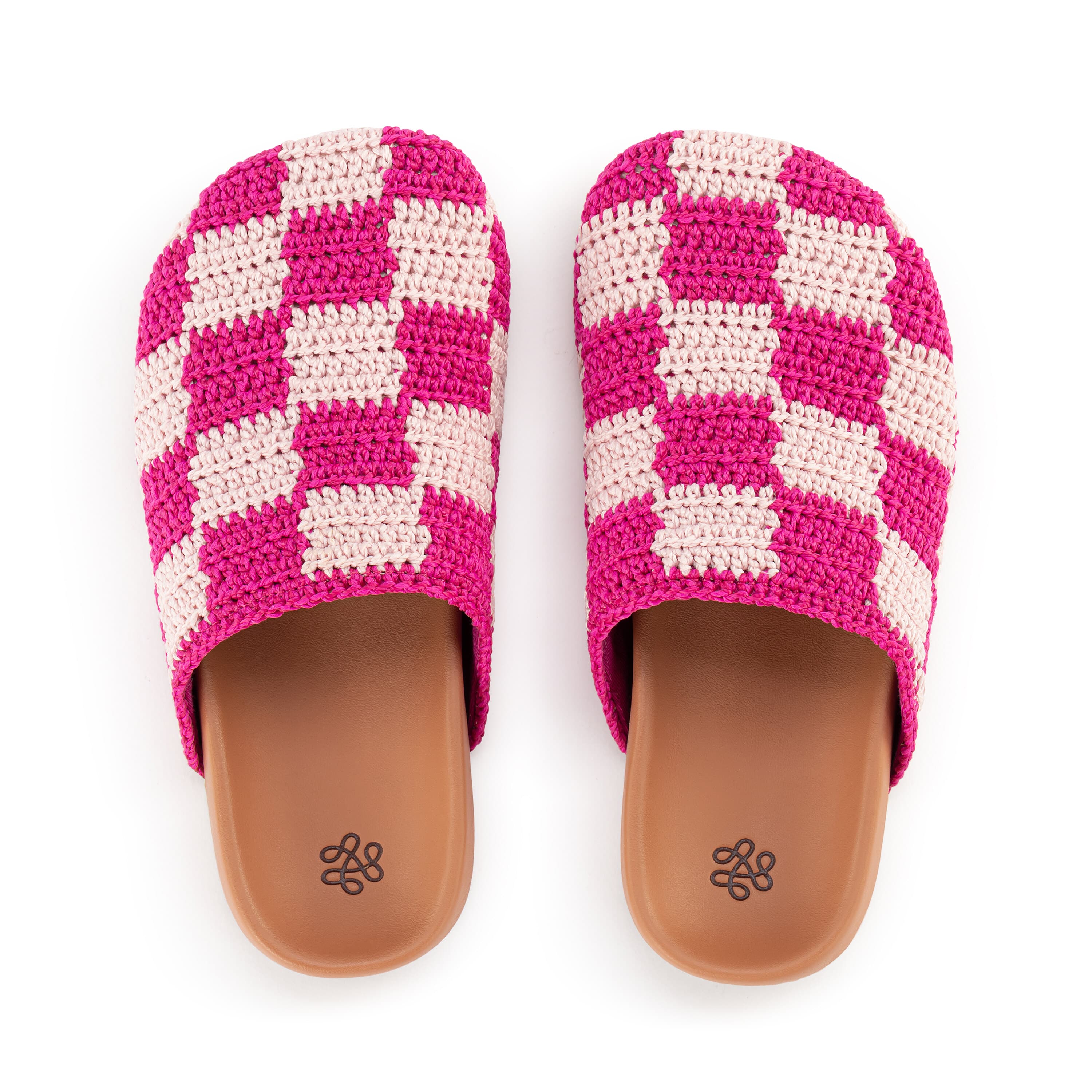 The Sak Bolinas Clog - Kids - Hand Crochet - Pink Check