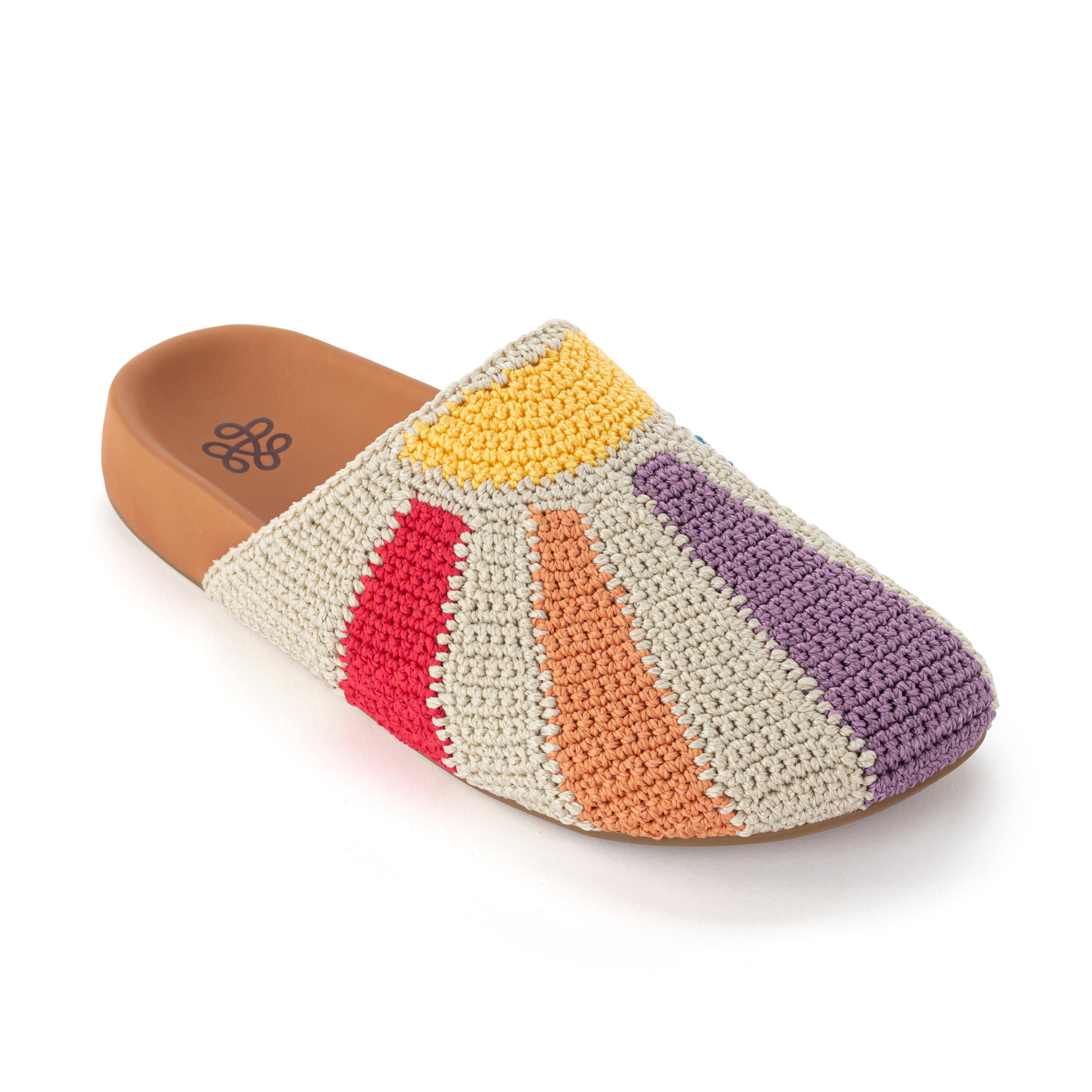 The Sak Bolinas Clog - Hand Crochet - Multi Sunbeam