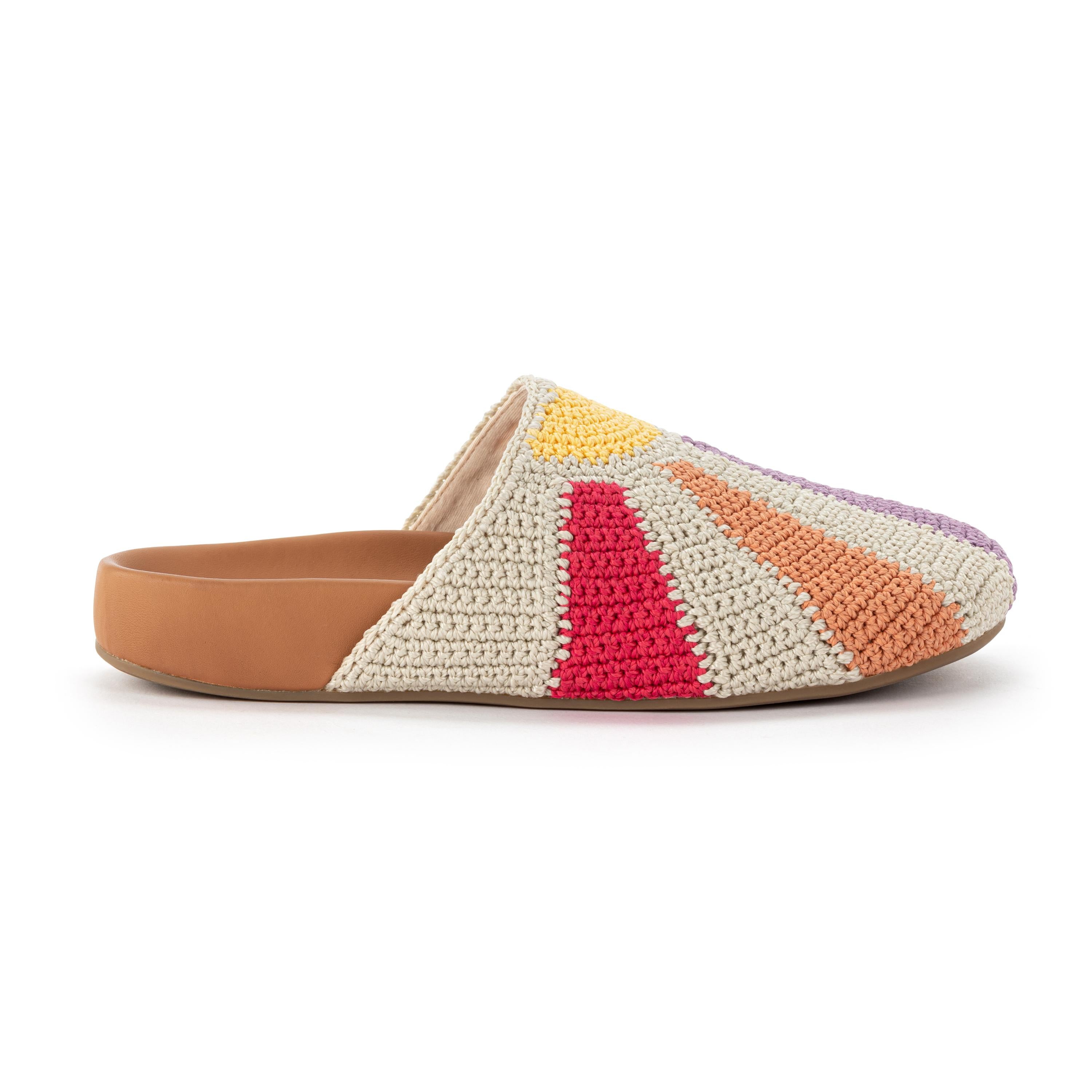 The Sak Bolinas Clog - Hand Crochet - Multi Sunbeam