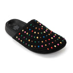 The Sak Bolinas Clog - Hand Crochet - Black Multi Beads