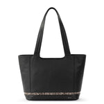 The Sak De Young Tote - Leather - Black Snake Block