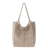 The Sak Los Feliz Tall Tote - Leather - Sand Suede