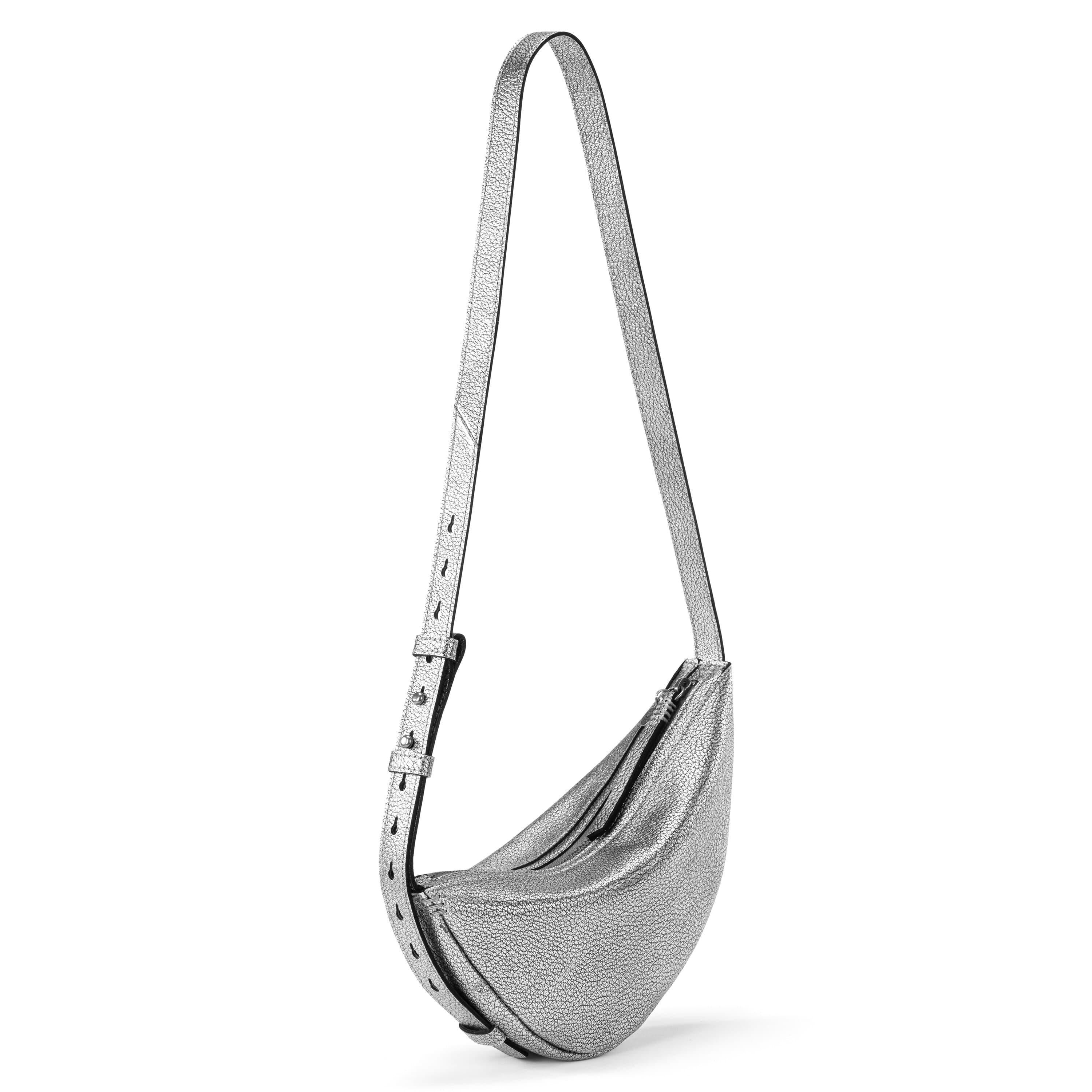 The Sak Tess Sling - Leather - Dark Silver