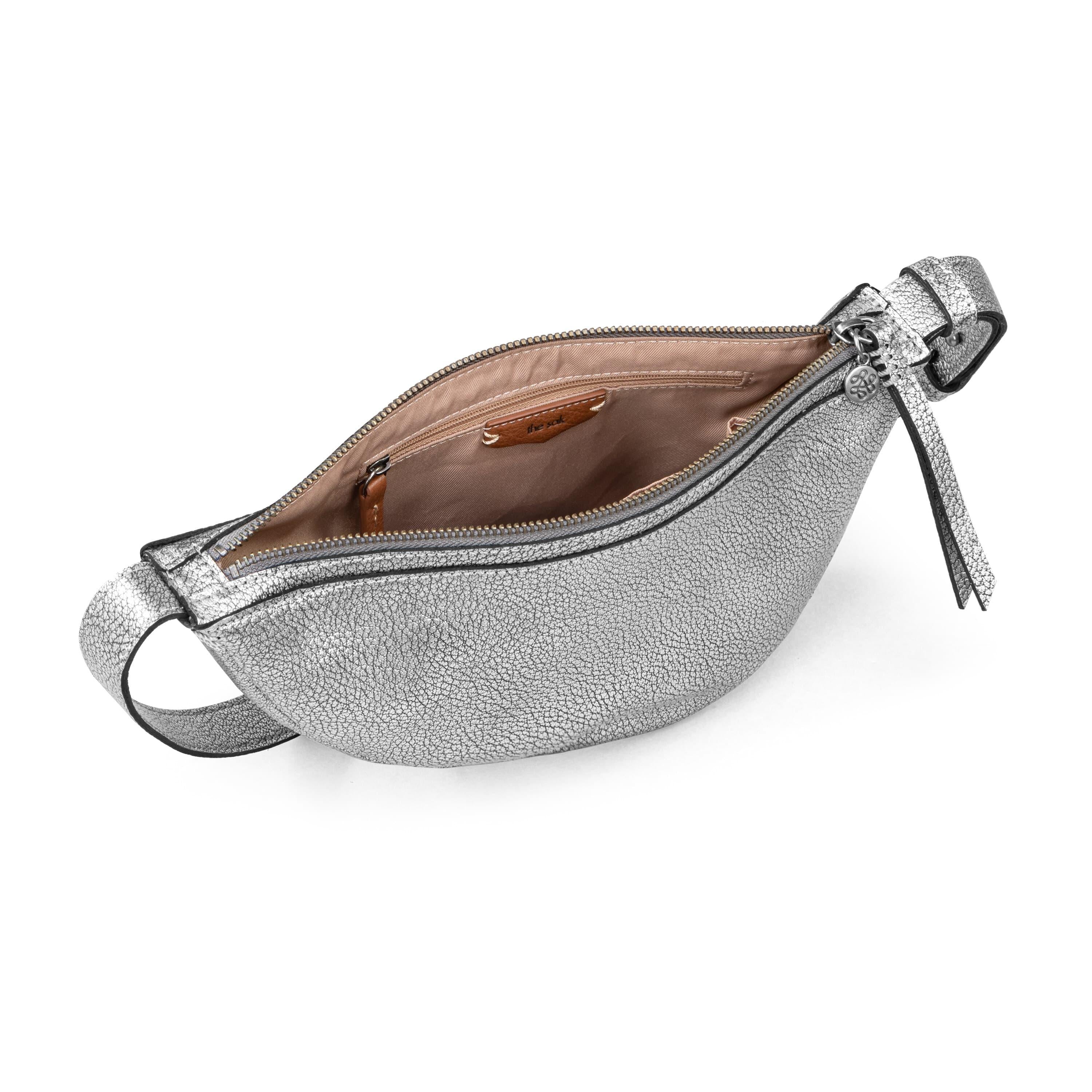 The Sak Tess Sling - Leather - Dark Silver