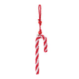The Sak 9-Piece Ornament Set - Hand Crochet - Candy Canes