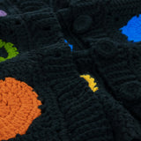 The Sak Haven Oversized Cardigan - Hand Crochet - Black Peace And Love