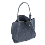 The Sak Los Feliz Large Tote - Hand Crochet - Maritime