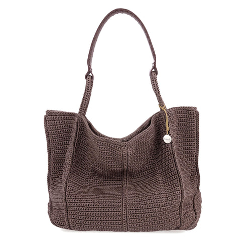 The Sak Los Feliz Large Tote - Hand Crochet - Mushroom