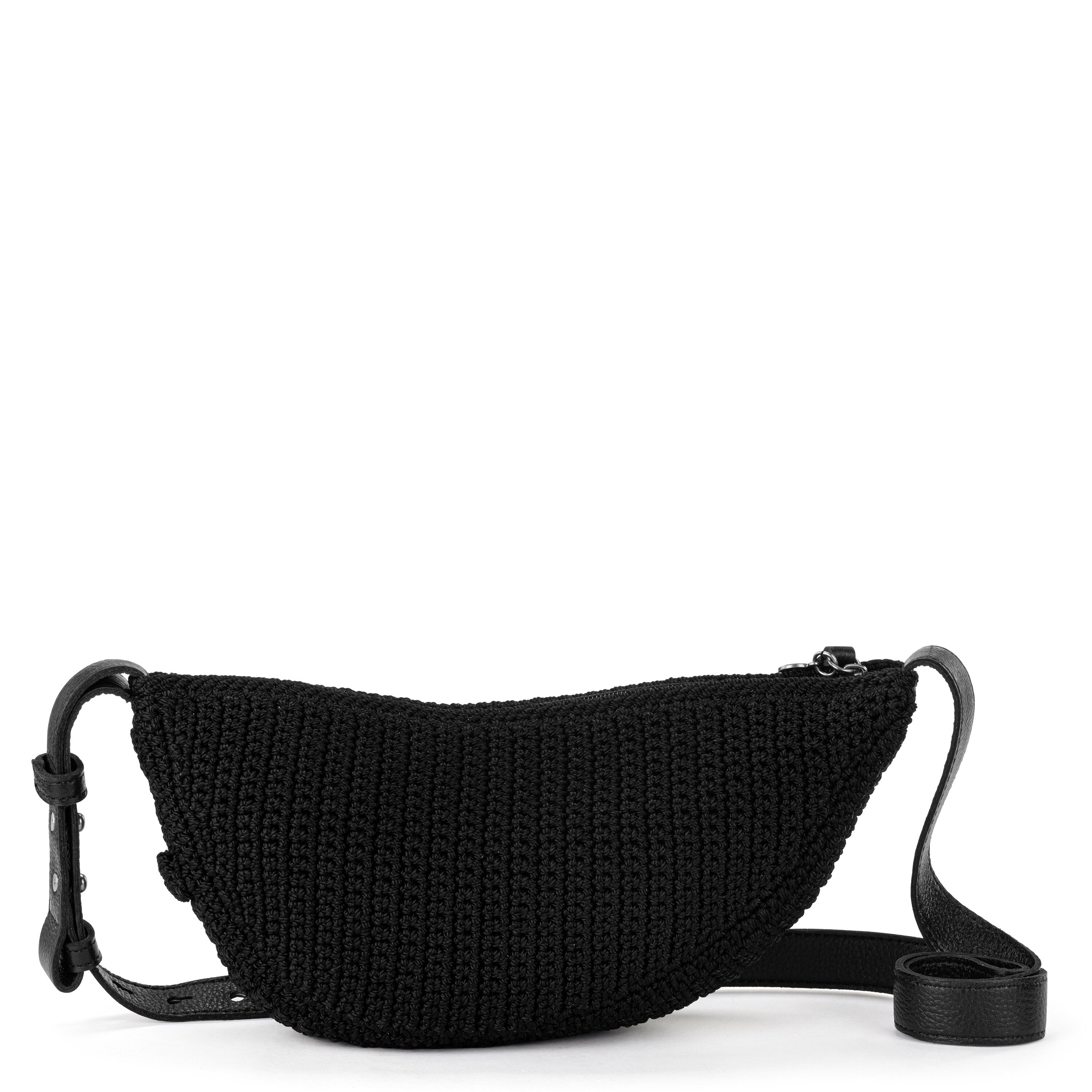 The Sak Tess Sling Bag - |Hand Crochet - Black|