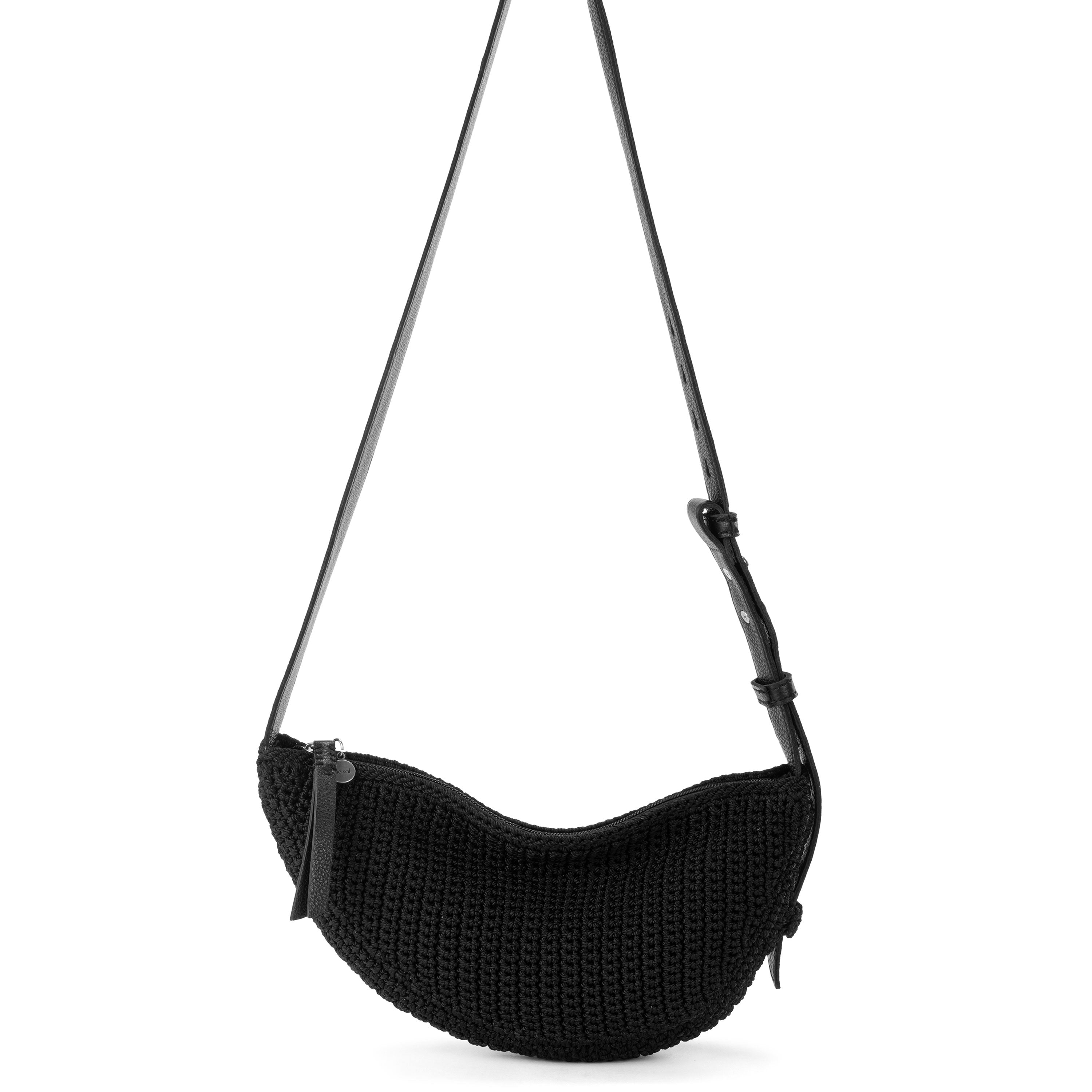 The Sak Tess Sling Bag - |Hand Crochet - Black|