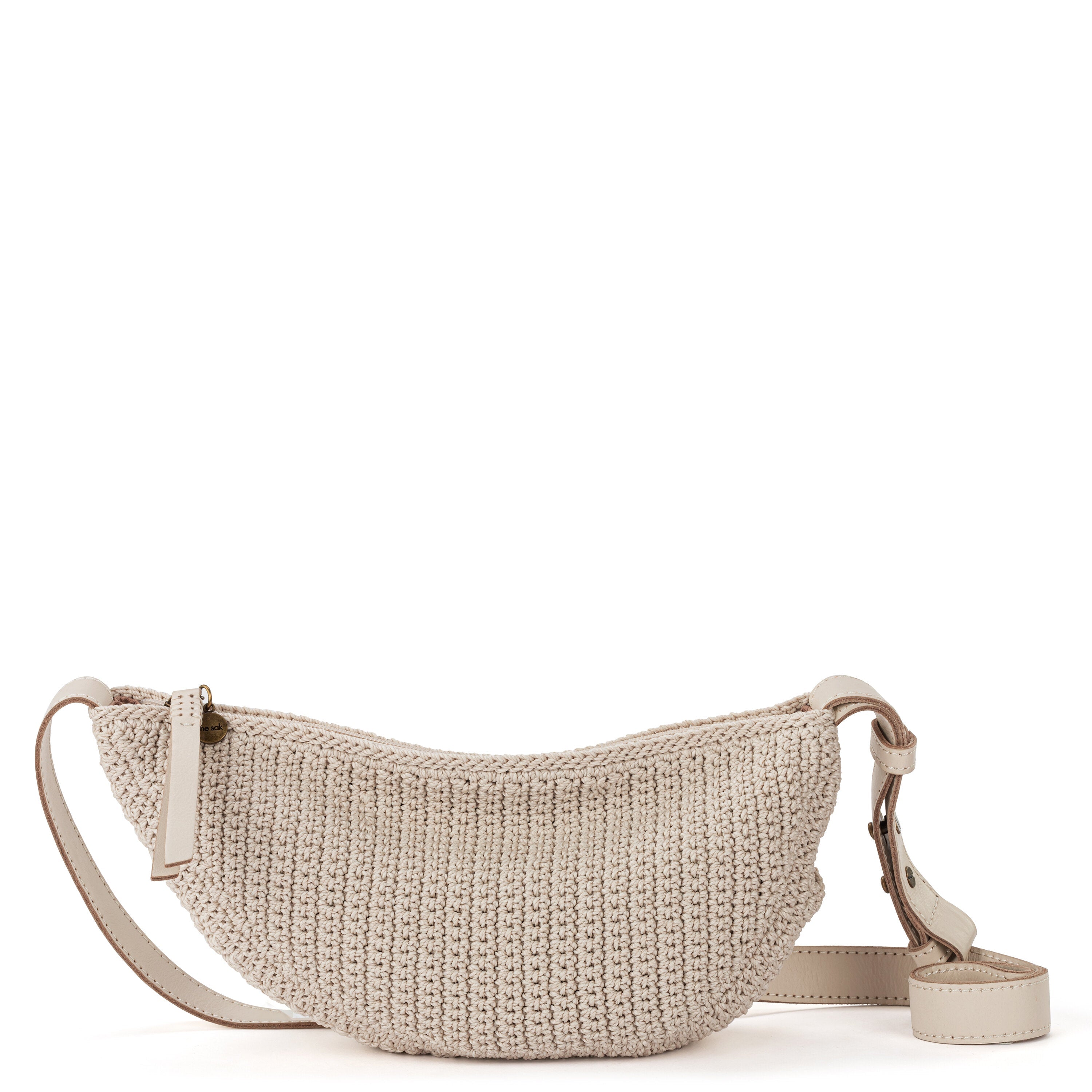 The Sak Tess Sling Bag - |Hand Crochet - Ecru|