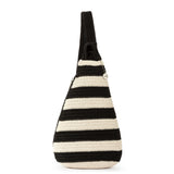 The Sak Geo Sling Backpack - Hand Crochet - Black Stripe