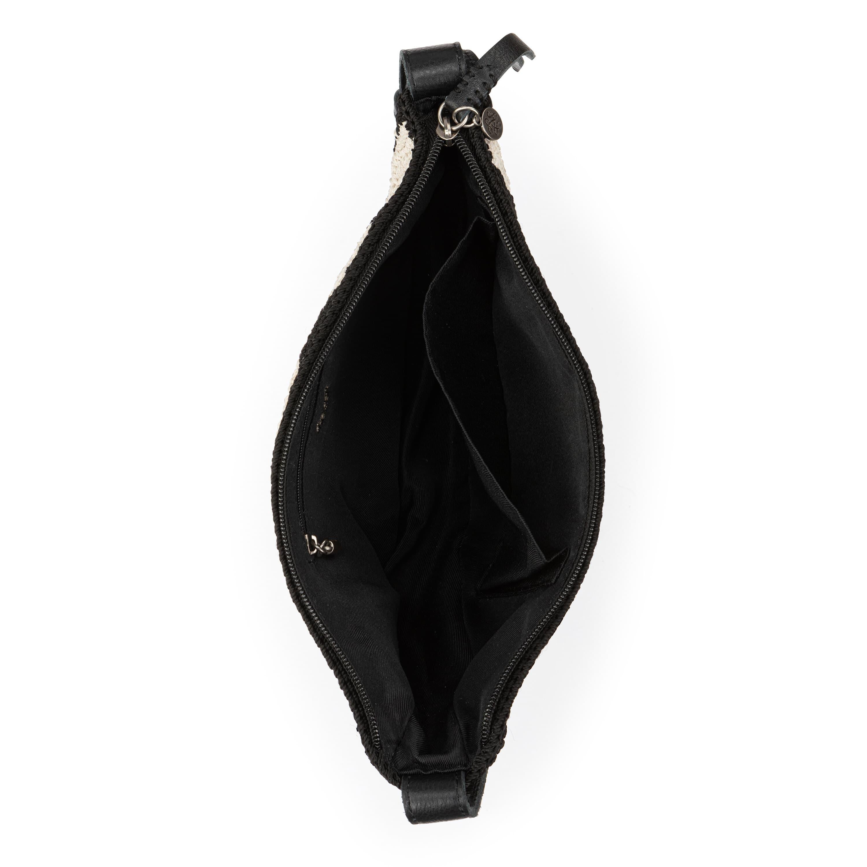 The Sak Tess Sling - Hand Crochet - Black Stripe