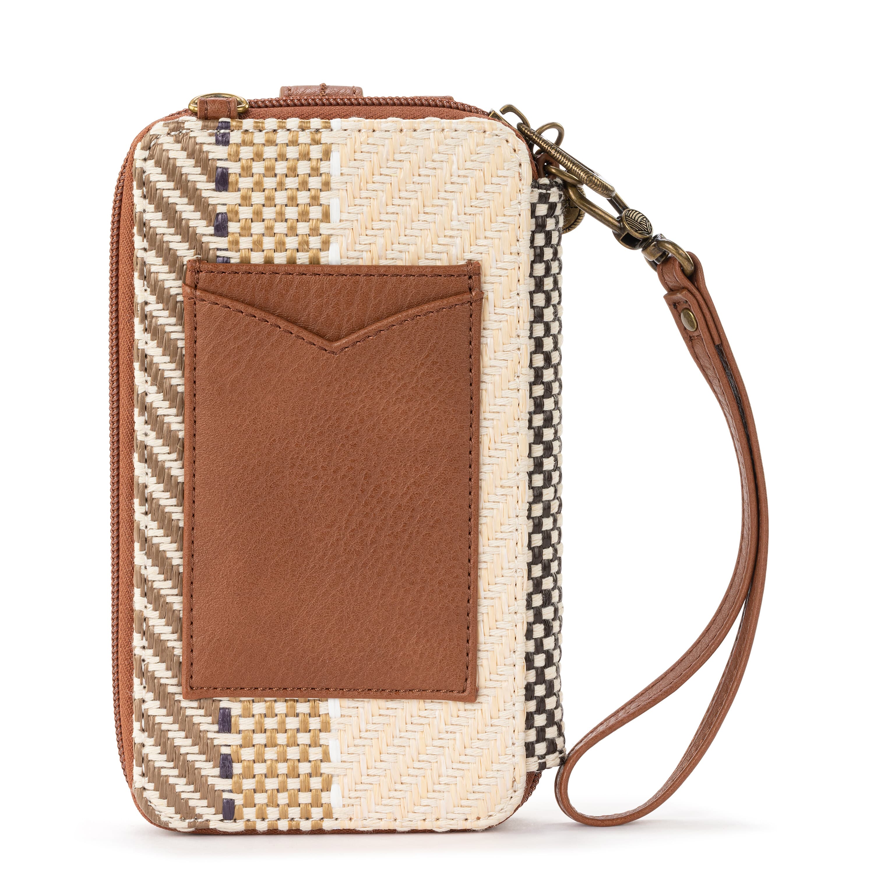 Sakroots Salinas Smartphone Wallet - Straw - Tobacco Batik World Woven