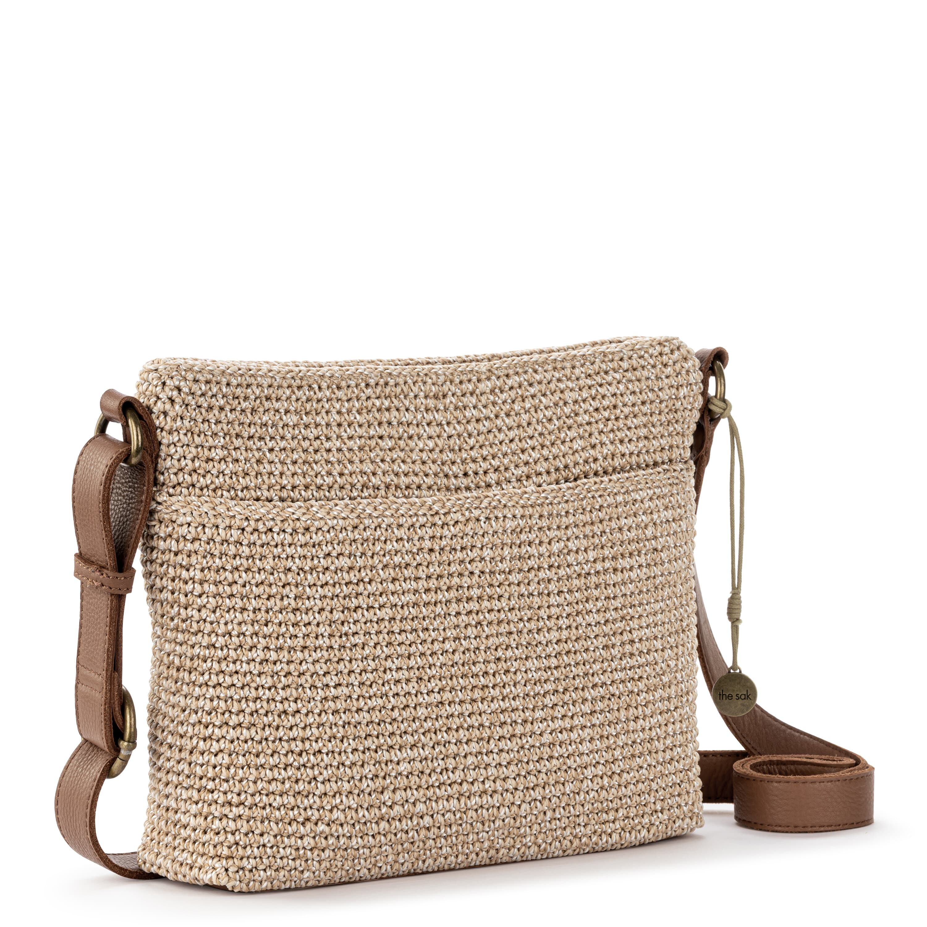 The Sak Melrose Crossbody - Hand Crochet - Bamboo Static