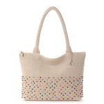 The Sak Crafted Classic Carryall - Hand Crochet - Ecru Multi Beads