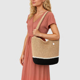 The Sak Casual Classics Tote - Hand Crochet - Bamboo Block