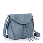 The Sak Silverlake Flap Crossbody - Leather - Maritime Wave Embossed
