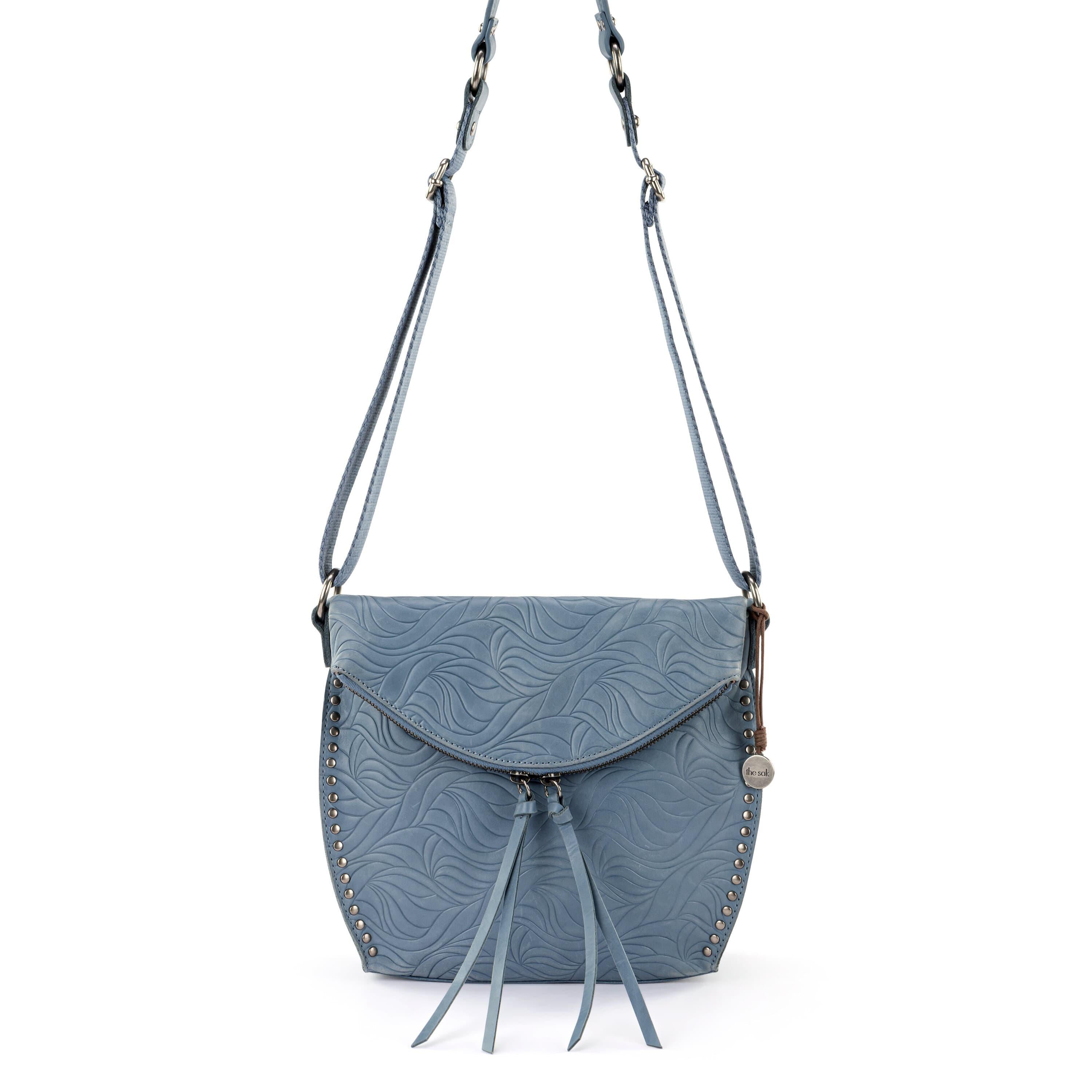 The Sak Silverlake Flap Crossbody - Leather - Maritime Wave Embossed