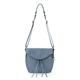 The Sak Silverlake Flap Crossbody - Leather - Maritime Wave Embossed