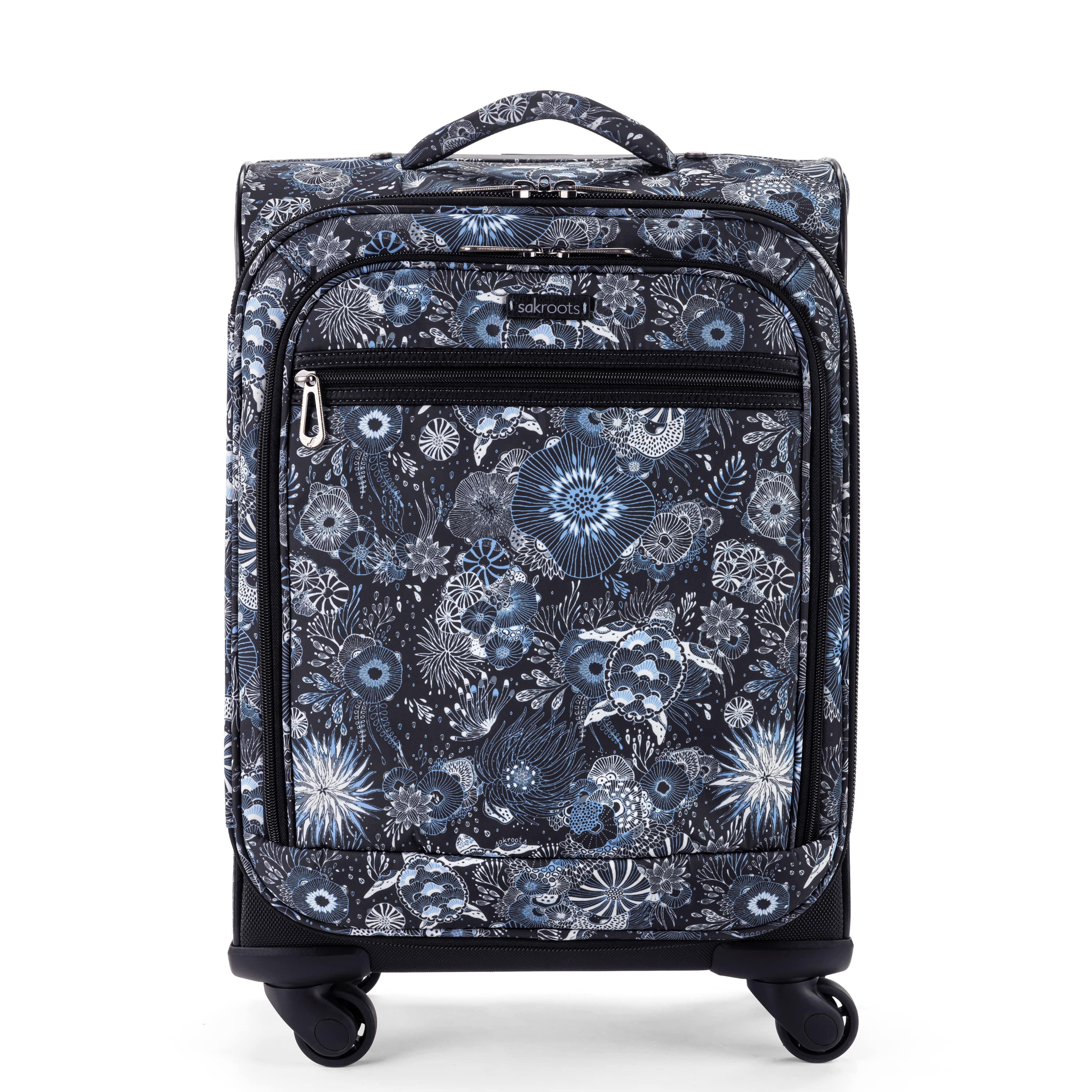 Sakroots On The Go 21" Spinner Luggage Bundle - EcoTwill - Midnight Seascape