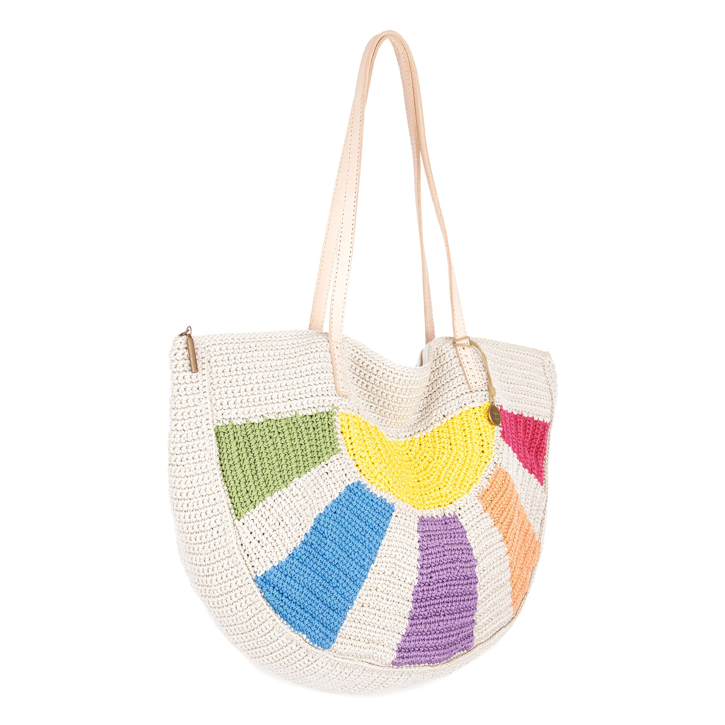 The Sak Faye Large Tote - Hand Crochet - Multi Sunbeam