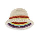 The Sak Lanie Bucket Hat - Hand Crochet - Retro Rainbow