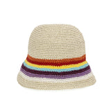The Sak Lanie Bucket Hat - Hand Crochet - Retro Rainbow