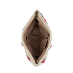 The Sak Essential Pouch - Hand Crochet - Natural Strawberries