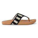 The Sak Everly Sandal - Hand Crochet - Black Stripe